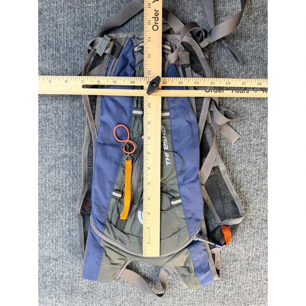 The North Face Thresher Hydration Pack Backpack Blue Grey Hiking Biking Tactical